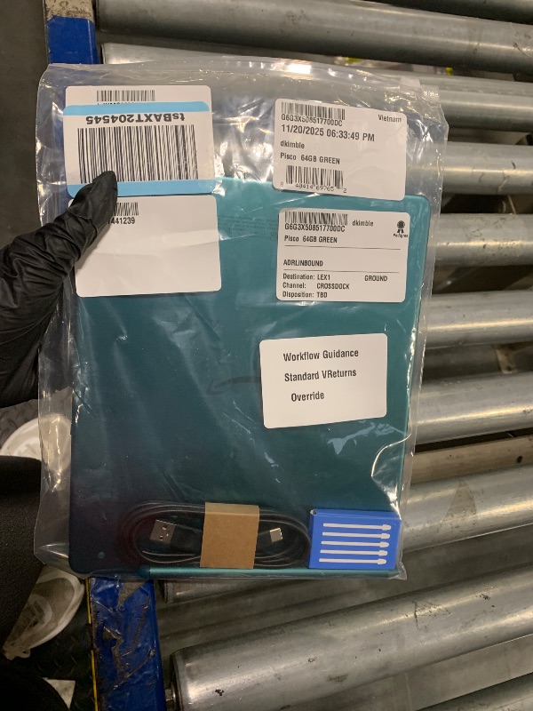 Photo 1 of ** USED/ UNTESTED *** New Amazon Kindle Scribe (64GB) - Redesigned display with uniform borders. Now write directly on books and documents. With built-in notebook summarization (Metallic Jade) - R