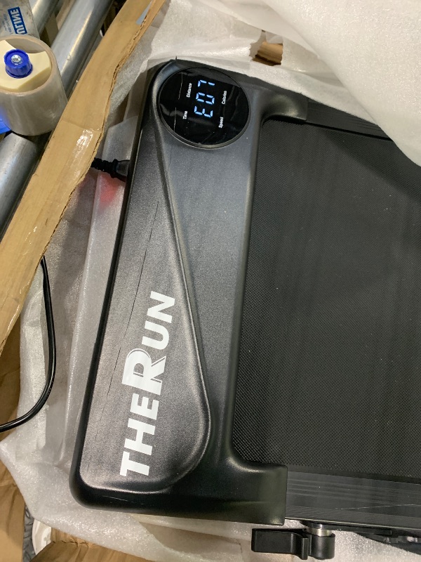 Photo 1 of ** USED / UTESTED ** THERUN Walking Pad, 2 in 1 Foldable Treadmills for Home, 2.5HP Under Desk with Handle Bar, 16" Widened Running Belt, with Remote Control
