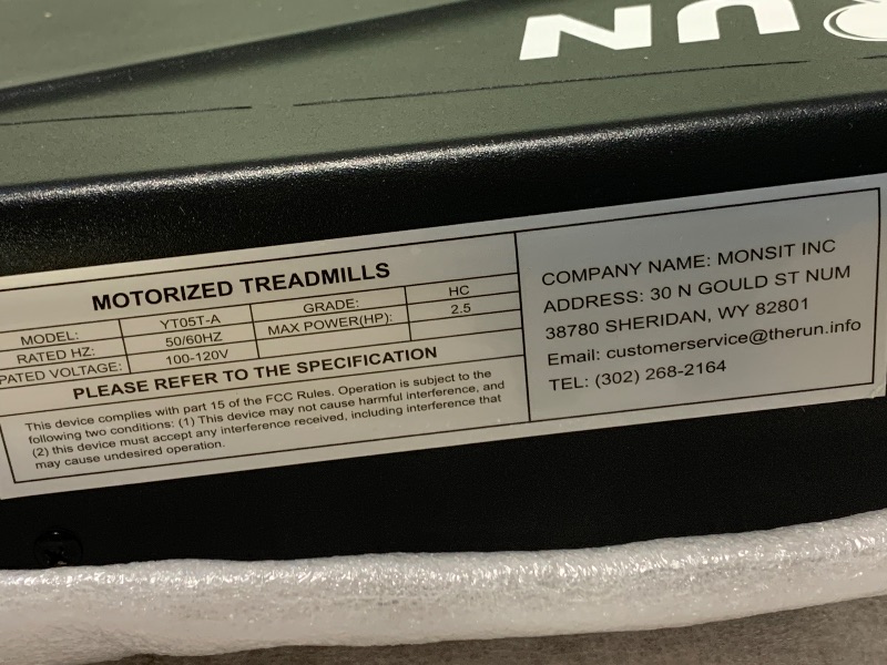 Photo 1 of ** USED / UTESTED ** THERUN Walking Pad, 2 in 1 Foldable Treadmills for Home, 2.5HP Under Desk with Handle Bar, 16" Widened Running Belt, with Remote Control