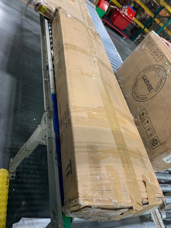 Photo 1 of ** VERY USED/ UNTESTED/ MISSING PARTS *** SLEKVERSA Wooden Platform Bed Frame with Headboard, Queen Size Mattress Foundation with Wooden Slat Support, No Box Spring Needed, Easy Assembly, Light Brown