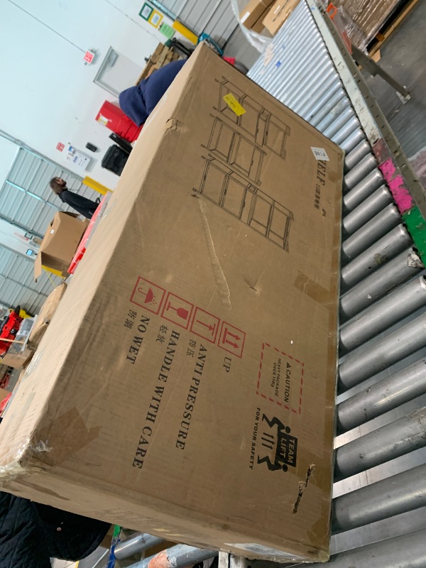 Photo 1 of ** FACTORY SEALED ** Fashionwu Kitchen Pantry Cabinet, 5 Tiers Freestanding Buffet Cupboards Sideboard with Brakeable Casters, Kitchen Pantry Storage Cabinet for Kitchen, Living Room and Dinning Room