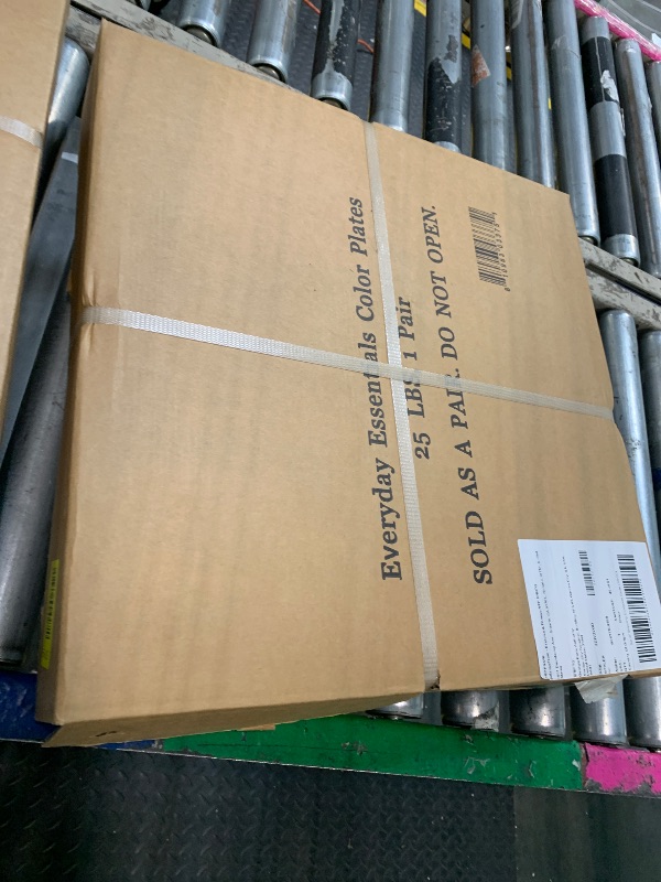 Photo 1 of ** FACTORY SEALED *** BalanceFrom Color Coded Olympic Bumper Plate Weight Plate with Steel Hub, 25LB Pair