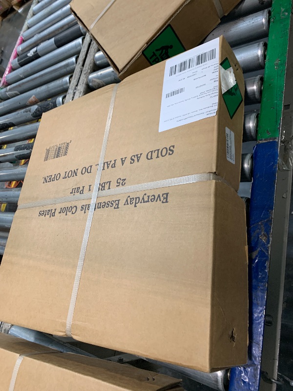 Photo 1 of * FACTORY SEALED ** BalanceFrom Color Coded Olympic Bumper Plate Weight Plate with Steel Hub, 25LB Pair