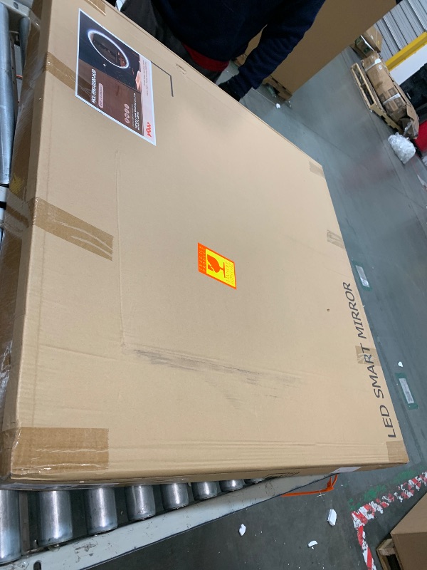 Photo 1 of ** NEW*** KWW Round Mirror Bathroom LED Lighted Mirror, Illuminated Dimmable Anti-Fog Wall-Mounted Makeup Vanity Mirror with Lights (39.5" L x 39.5" W)