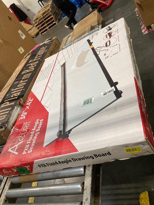 Photo 1 of ** USED*** Acurit PXB 30” x 42” Drawing Board for Artists and Designers - Portable Workspace for Drawing, Sketching, Drafting, Painting - Fixed Angled Laminated Surface with Ruler and Parallel Motion Bar