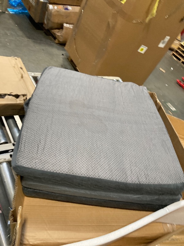 Photo 1 of * USED***B BALAPET Floor Lounger Pillow,Foldable Soft Memory Foam Floor Pillow Portable 3-Piece Folding Pillow with Handle,Suit for Meditation,Playing,Yoga,Reading,Sleeping(Dark Gray)