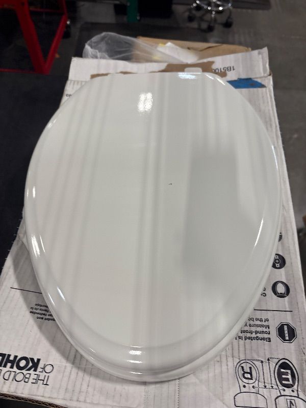 Photo 1 of **NO SCREWS INCLUDED** Ridgewood Toilet Seat Eb