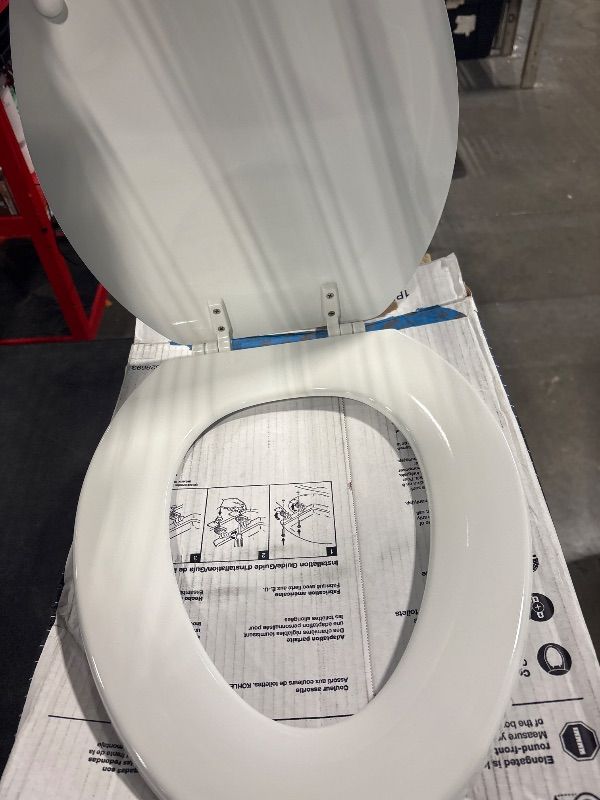 Photo 1 of **NO SCREWS INCLUDED** Ridgewood Toilet Seat Eb