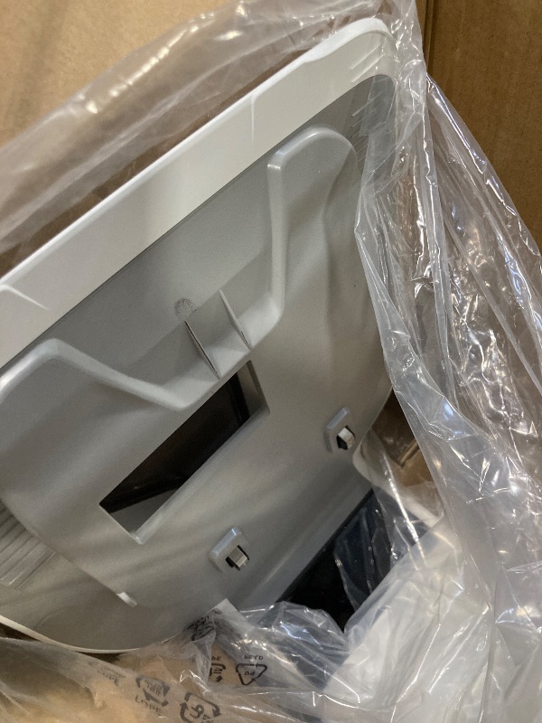 Photo 1 of ** USED** SAMSUNG Jet Bot AI+ Robot Vacuum Cleaner w/ Object Recognition, Intelligent Cleaning, Clean Station, 5-Layer Filter, Touchless Dust Removal for Hardwood Floors, Carpets, VR50T95735W, White