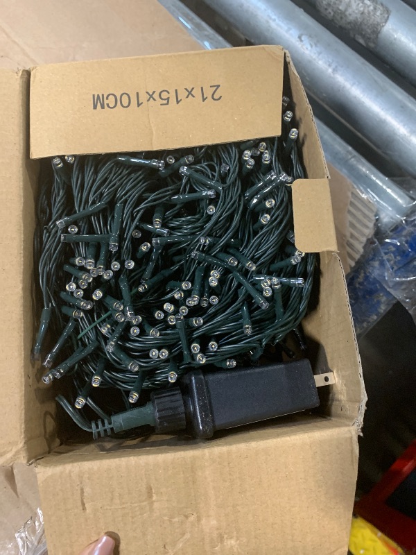 Photo 1 of [2 Pack] Christmas Lights Outdoor, 210FT 600LED Connectable String Lights Waterproof, Twinkle Lights with 8 Modes, Christmas String Lights Indoor Green Wire for Yard Party Christmas Decorations