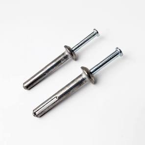 Photo 1 of 1/4" Diameter x 3" Hammer Drive Anchors with Galvanized Steel Nails Set, 100PCS