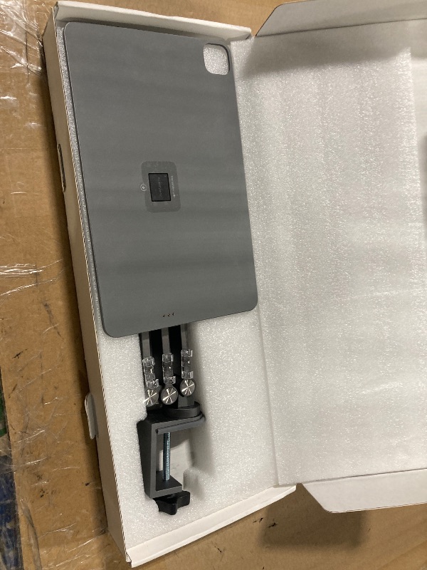 Photo 1 of [Upgrade] Magnetic Wireless Charging Stand for iPad Pro 12.9" Gen3-6 / Air 13" M3/M2, Rock Steady iPad Stand for Desk with Foldable Aluminum Alloy Arm, Adjustable Tablet Mount with 2M Braided Cable