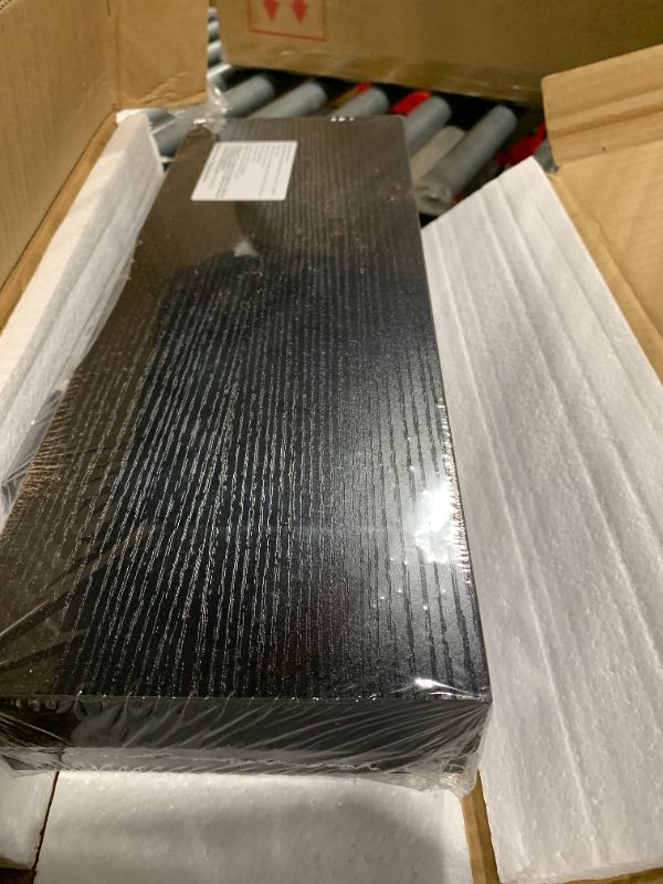 Photo 1 of ** FACTORY SEALED**AMADA HOMEFURNISHING Floating Shelves Black, Wall Shelves with Invisible Brackets for Bedroom, Bathroom, Living Room, Kitchen, Set of 3 - AMFS07