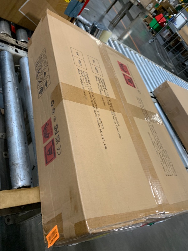 Photo 1 of **FACTORY SEALED** JOISCOPE 48 x 24 inch Adjustable Electric Standing Desk (3AC, USB, Type-C) with Monitor Shelf, 2 Memory Heights, Gaming Study Drafting 25 mm/s Sit Stand Desk for Home Office Bedroom,Black