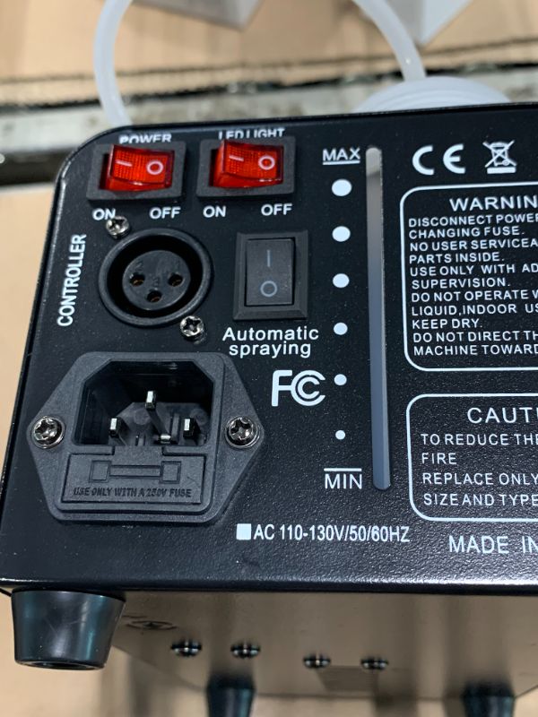 Photo 1 of *** NO REMOTE CONTROLS *** AGPTEK Fog Machine, Smoke Machine with 13 Colorful LED Lights Effect, Auto Mode 4000CFM Fog with 1 Wired Receiver and 2 Wireless Remote Controls, Perfect for Wedding, Halloween, Party and Stage Effect