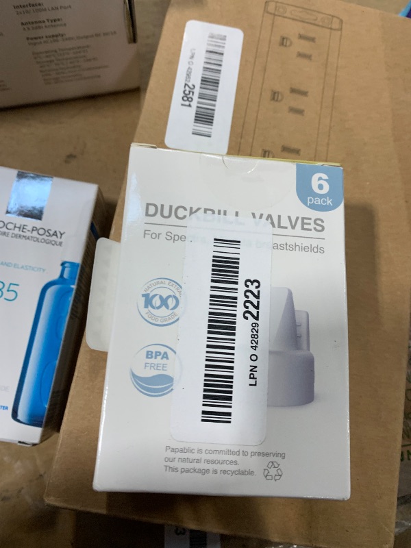 Photo 1 of [6-Count] Papablic Duckbill Valves for Spectra and Medela, Replaceable Duckbill Valves for Spectra S1 Spectra S2 valves and Medela Pump in Style, BPA/DEHP Free White