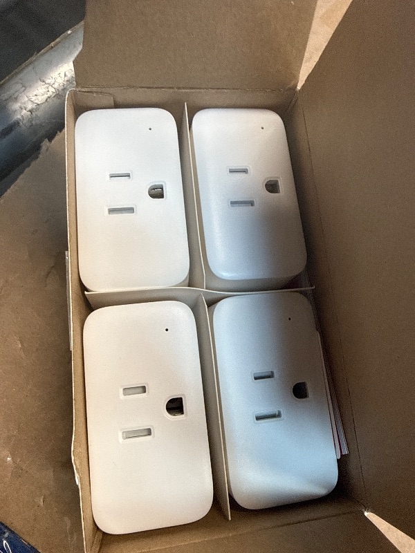Photo 1 of ?2025 New? SwitchBot Smart Plug Mini 15A(4 Pack), Energy Monitor, Smart Home WiFi(2.4GHz) & Bluetooth Outlet, Compatible with Alexa & Google Home, APP Remote Control & Timer Function, No Hub Required
