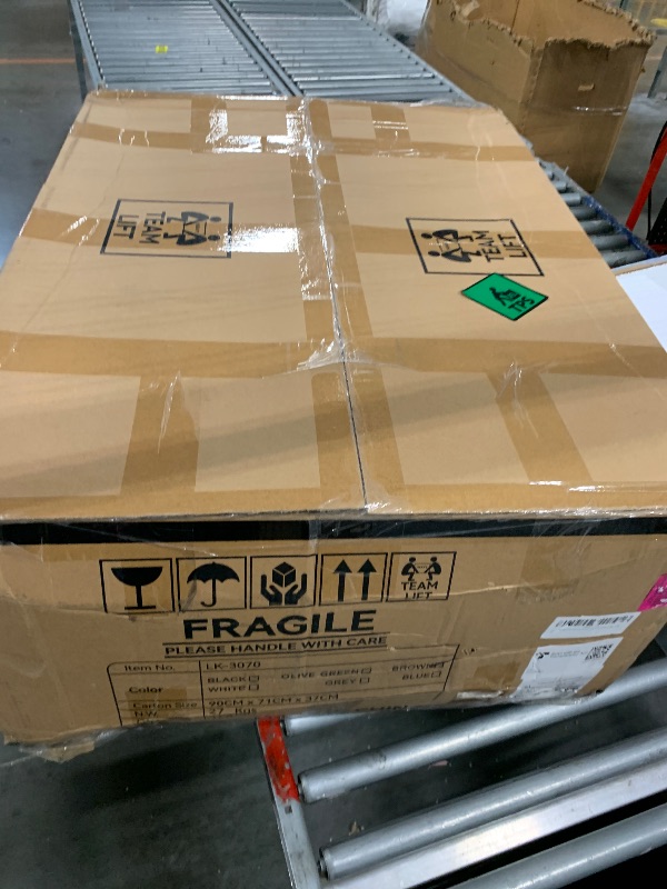 Photo 1 of **SEE CLERK NOTES**Efomao Big and Tall Office Chair with Footrest – High Back Computer Chair with Adjustable Armrests?Executive Office Chair with Wide Seat, Modern Desk Chair for Home Office, Gaming, or Study, Brown***USED***