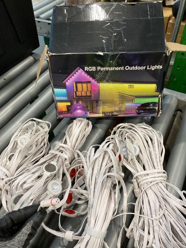 Photo 1 of ***see clerk notes*** Nexillumi Permanent Outdoor Lights for House, 200ft Smart RGB LED Lights Outside with 16 Million DIY Colors, IP67 Waterproof Eternity Eaves Lighting for Christmas Halloween Holiday Daily Decorations