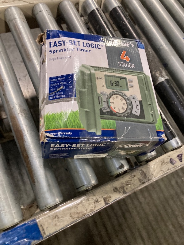 Photo 1 of ***MAJOR DAMAGE*** ***READ CLERK NOTES*** Orbit 57894 4-Station Outdoor Swing Panel Sprinkler System Timer