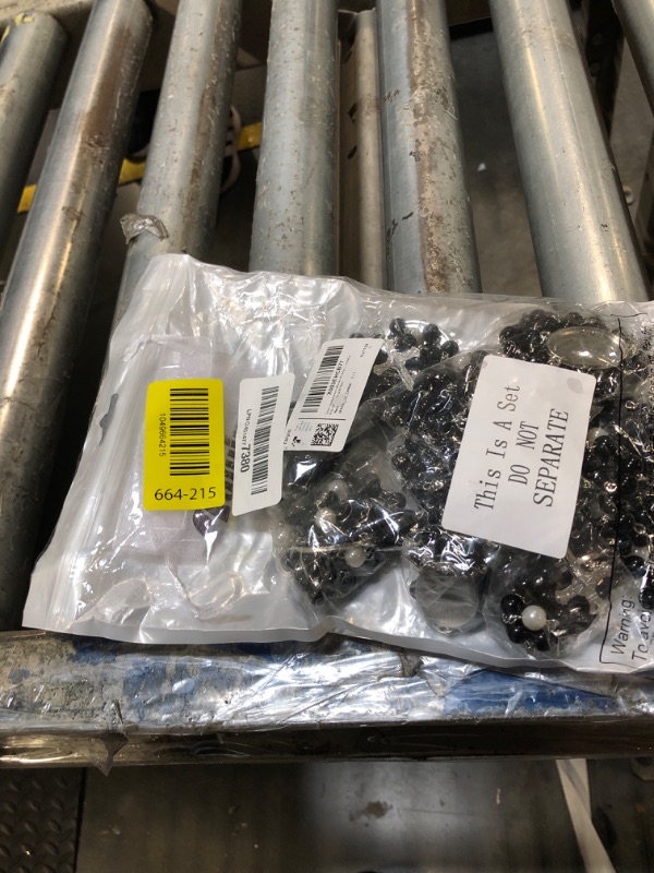 Photo 1 of ***MISSING PIECES*** ***READ CLERK NOTES*** Taiyin Sublimation Blanks Rosary Beads Necklace Set Catholic Rosaries Printable Insert Necklace Prayer Beads with Sheer Organza Bags for Baptism Women Men Jewelry Gifts DIY Making(24 Set)