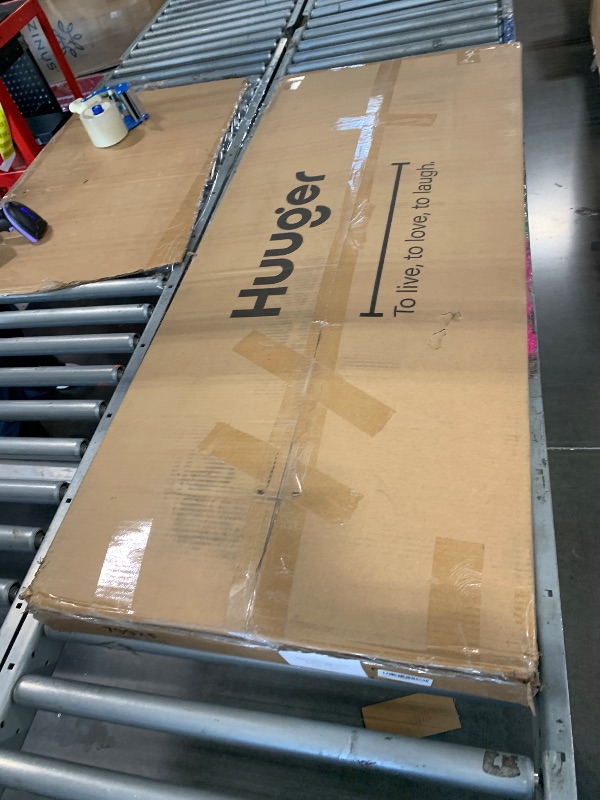 Photo 1 of Huuger Computer Desk with 6 Drawers, 47 Inch Office Desk with Shelves, Reversible Gaming Desk, Corner Desk with Storage, Work for Home Office, Study, Living Room, Rustic Brown