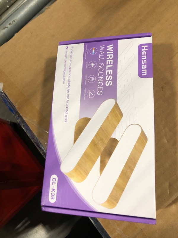 Photo 1 of ***1 missing*** Hensam Battery Operated Wall Sconces, Wireless LED Wall Sconce Set of Two for Bedroom, Rechargeable Wall Lights for Picture, 5 Modes Dimmable Wall Lamps for Living Room, 2 Pack