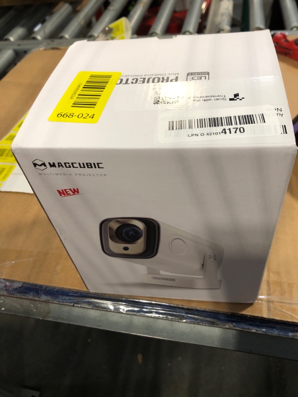 Photo 1 of ?Auto Focus&1080P?Magcubic Mini Smart Projector with 4K Support, Portable Projector with Wifi and Bluetooth, 5W Speaker, Built in Apps, Voice Control, Outdoor Movie Projector