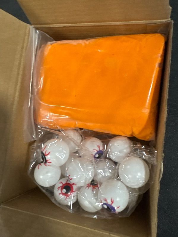 Photo 1 of **MISSING CARDS***
Simgoing 50 Packs Halloween Eyeball Stacking Game Halloween Party Game Gifts Balance Challenge Fake Plastic Eyeball with Race Cards Clay Stacking for Adult Party Favor Horror Age 3+