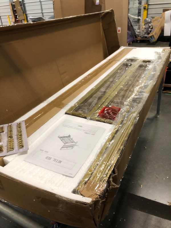 Photo 1 of ***SIMILAR PRODUCT***BTHFST King Size Bed Frame with 6 Storage Drawers and Headboard, Velvet Upholstered King Platform Bed with LED Lights & Charging Station, No Noise, No Box Spring Needed, Easy Assembly, Beige