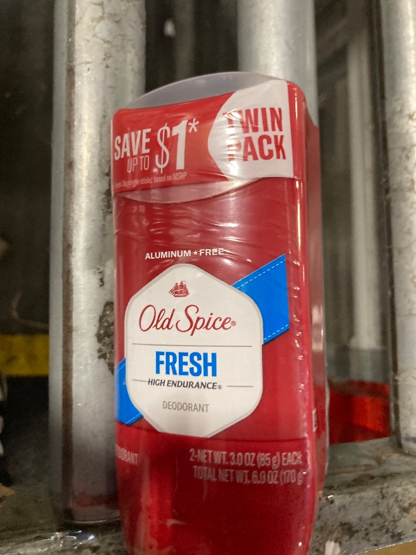 Photo 1 of (2) Old Spice High Endurance Long Lasting Stick Men's Deodorant, Fresh Scent - 3.0 Oz Ea