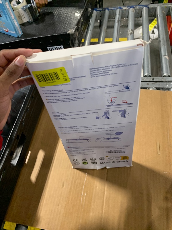 Photo 1 of **MINOR DAMAGE**
Evteck Paper Cutter 12 Inch Paper Trimmer Slider Crafting Scrapbooking Supplies for A4 Vinyl Photo Cardstock with Security Blade and Foldable Ruler