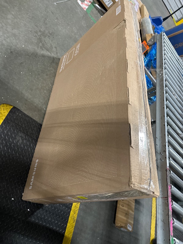 Photo 1 of SAMSUNG 55-Inch Class QLED 4K LS03D The Frame Series Quantum HDR Smart TV w/Dolby Atmos, Art Mode, Anti-Reflection, Customizable Frame, Slim Fit Wall Mount with Alexa Built-in (QN55LS03D, 2024 Model)