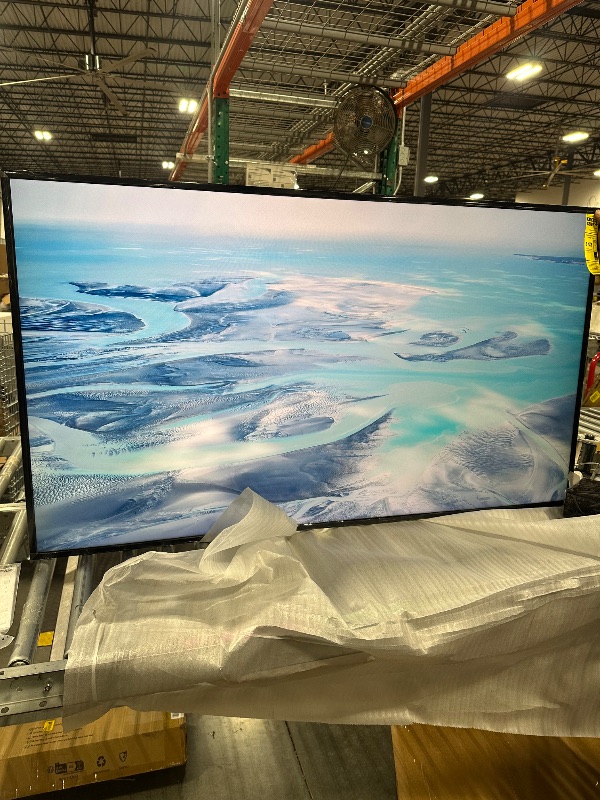 Photo 1 of SAMSUNG 55-Inch Class QLED 4K LS03D The Frame Series Quantum HDR Smart TV w/Dolby Atmos, Art Mode, Anti-Reflection, Customizable Frame, Slim Fit Wall Mount with Alexa Built-in (QN55LS03D, 2024 Model)