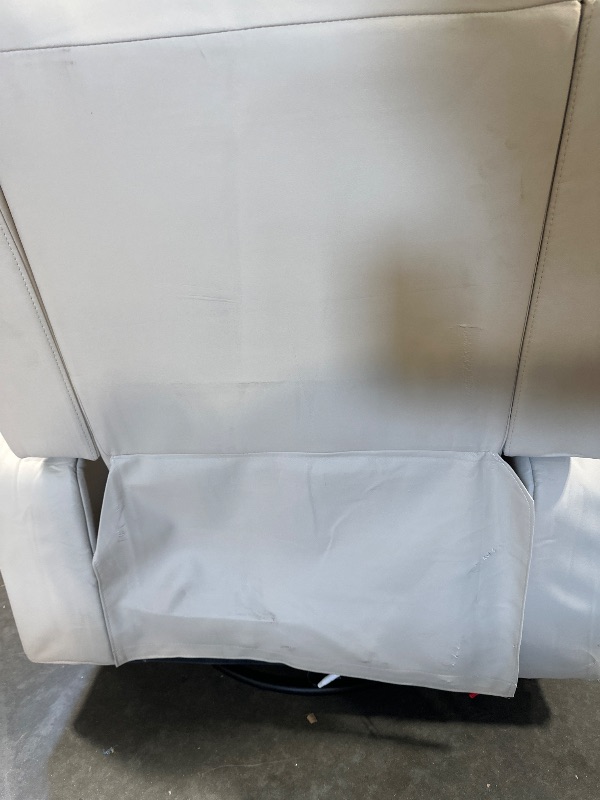 Photo 1 of DIRTY*****
COMHOMA Recliner Chair,PU Rocking Chair for Adults,Swivel Recliner with Cup Holders,Single Sofa Seat with Side Pockets for Living Room,Bedroom(White)