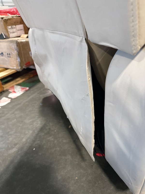 Photo 1 of DIRTY*****
COMHOMA Recliner Chair,PU Rocking Chair for Adults,Swivel Recliner with Cup Holders,Single Sofa Seat with Side Pockets for Living Room,Bedroom(White)