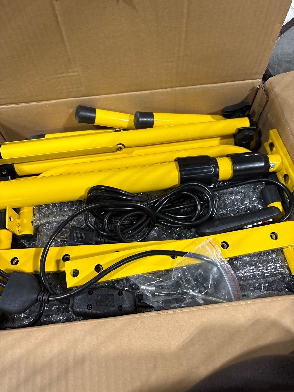 Photo 3 of Szwbee 32000 Lumen LED Work Light with Stand & Remote, 4-Head 280W Portable Tripod Light with 16.5FT Cord, 3000K–6000K Adjustable, Waterproof Light for Indoor & Outdoor Job Site Workshop Construction