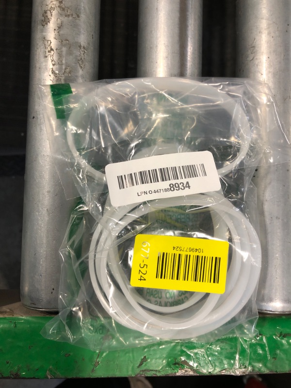 Photo 1 of ***JUST THE RUBBERS***** 6 Pieces 10cm White Rubber Sealing Gaskets O-Ring Replacement Part Compatible with Nutri Ninja Juicer Blender Replacement Seals