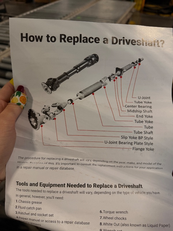 Photo 1 of ****SIMILAR ITEM**** 938-128 Front Drive Shaft Prop Shaft Driveshaft Assembly PropShaft 4WD Compatible with Cherokee 1987-2001 Comanche 1987 1988 1989 1990 1991 1992 Wagoneer 1987-1990 Replace 938128 53005542
