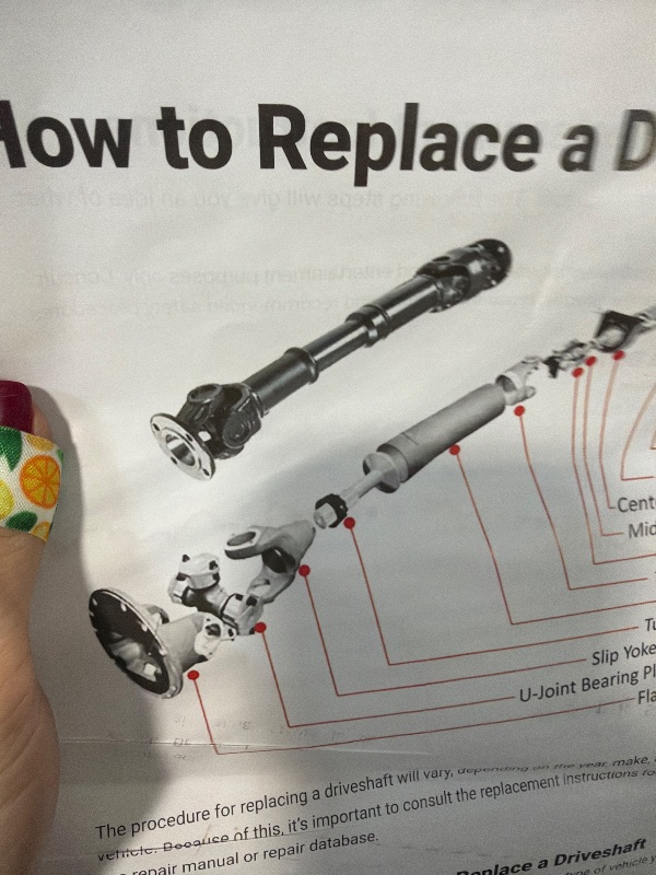 Photo 1 of ****SIMILAR ITEM**** 938-128 Front Drive Shaft Prop Shaft Driveshaft Assembly PropShaft 4WD Compatible with Cherokee 1987-2001 Comanche 1987 1988 1989 1990 1991 1992 Wagoneer 1987-1990 Replace 938128 53005542
