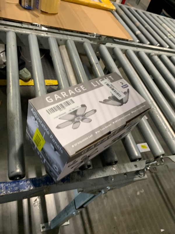 Photo 1 of ****01 pack***POLARPRA LED Garage Lights - 30000LM Super Brighter Garage Lighting w/ 6 Deformable Panels 6500K Led Shop Lights E26 Screw in Base for Basement Workshop Warehouse Attic -