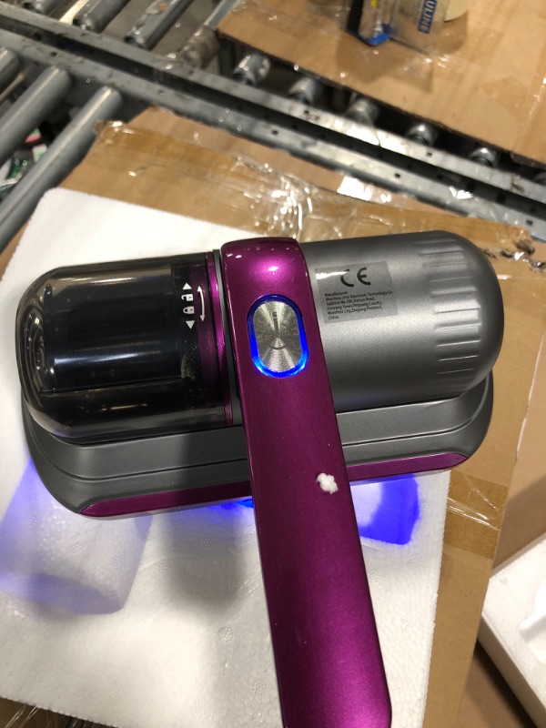 Photo 1 of ** MISSING TYPE C CHARGER**
PATO Mattress Vacuum Cleaner, Wireless Handheld Bed Vacuum Cleaner with UV-C Light, HEPA Filter and Ultrasonic Vibration, 12KPa, Suitable for Beds, Sofas, Car Seats, Carpets (Purple)