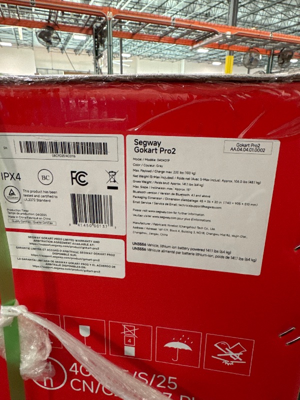 Photo 1 of ** FACTORY SEALED ** Segway Ninebot Gokart Pro 2 - High-Speed Electric Go Kart for Ages 14+, Drift & Race with Speeds Up to 26.7 mph