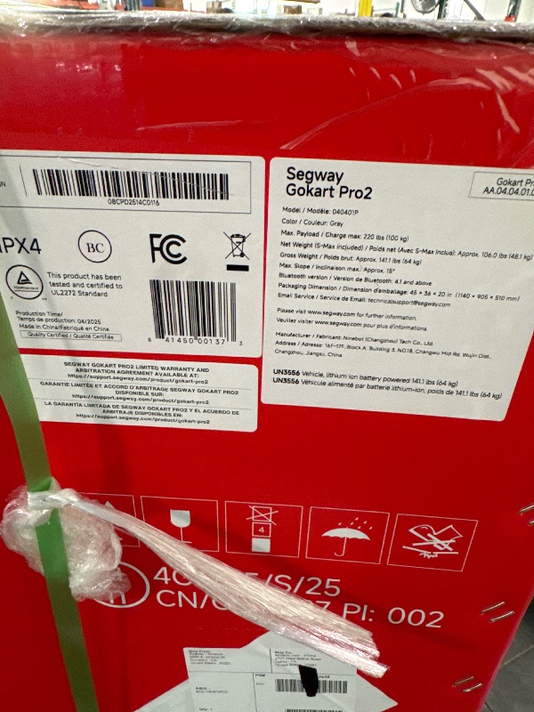 Photo 1 of ** FACTORY SEALED ** Segway Ninebot Gokart Pro 2 - High-Speed Electric Go Kart for Ages 14+, Drift & Race with Speeds Up to 26.7 mph