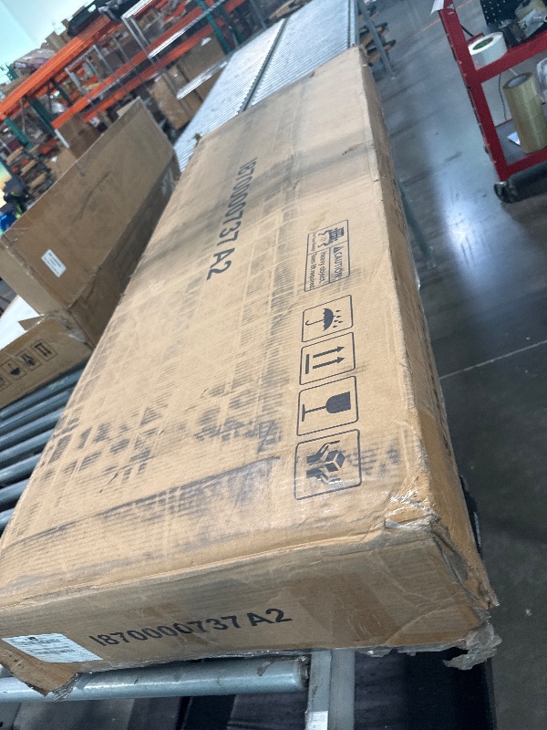 Photo 1 of ** USED ** Feonase Queen Bed Frame with 4 Storage Drawers, Upholstered Storage Bed with Charging Station, Tufted Wingback Headboard, No Box Spring Needed, Dark Grey