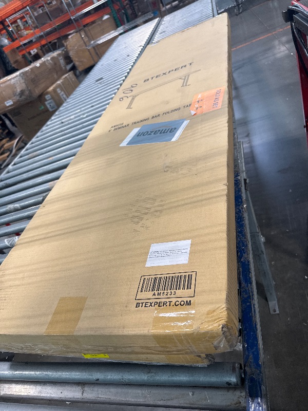 Photo 1 of ** SET 2 BOX/ BRAND NEW ITEM ** BTEXPERT 6-Foot - 72" Long White Granite Plastic  Folding Seminar Training Table Portable 18" Wide Narrow, 29" High, Events Indoor Outdoor Lightweight Set of 2