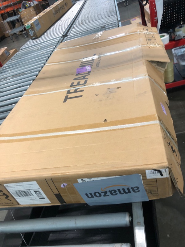 Photo 1 of ** VERY USED / DAMAGE MINOR / FUNCTIONAL TESTED  ** Treadmill with Handles, 2025 Upgraded Small Treadmills Home, Portable Electric Treadmills for Home 300 lbs Capacity,Walking Pad Treadmill,Lightweight Folding Foldable Walking Pad with LED Display