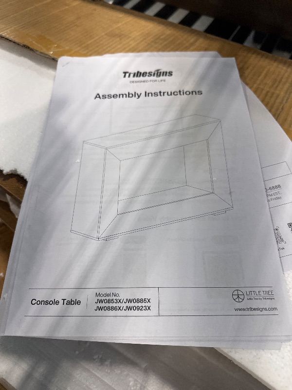 Photo 1 of ** VERY USED** Tribesigns Farmhouse Console Table, 47 Inches Entryway Console Table with Storage, Industrial Hallway Accent Table for Living Room, Entrance