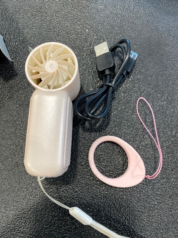 Photo 1 of **UNTESTED**
AGEYOU Portable Handheld Mini Fan, 6 Gear Wind, Hand Small Travel Personal Held Fans, Rechargeable Turbo Fan, Gifts for Women Men, for Camping Vacation Outdoor (pink)