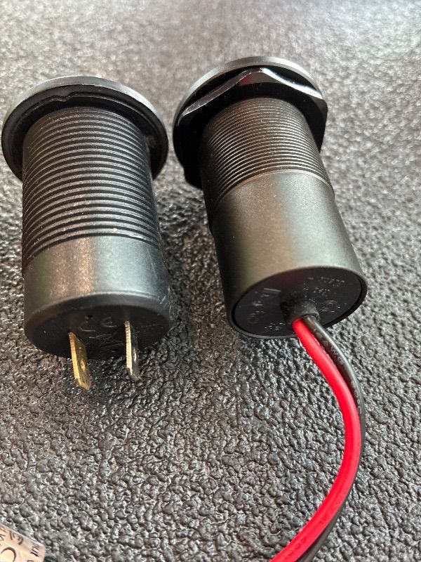 Photo 1 of **SEE CLERK NOTES**
Obeaming 12V Aluminum USB Outlet 100W PD3.1 Type-C & 18W QC3.0 USB-C Laptop Charger Socket Dual Port Fast Charging Recessed Mount Car Charger Replacement for RV Camper Trailer Truck Boat Car (2 Pcs)